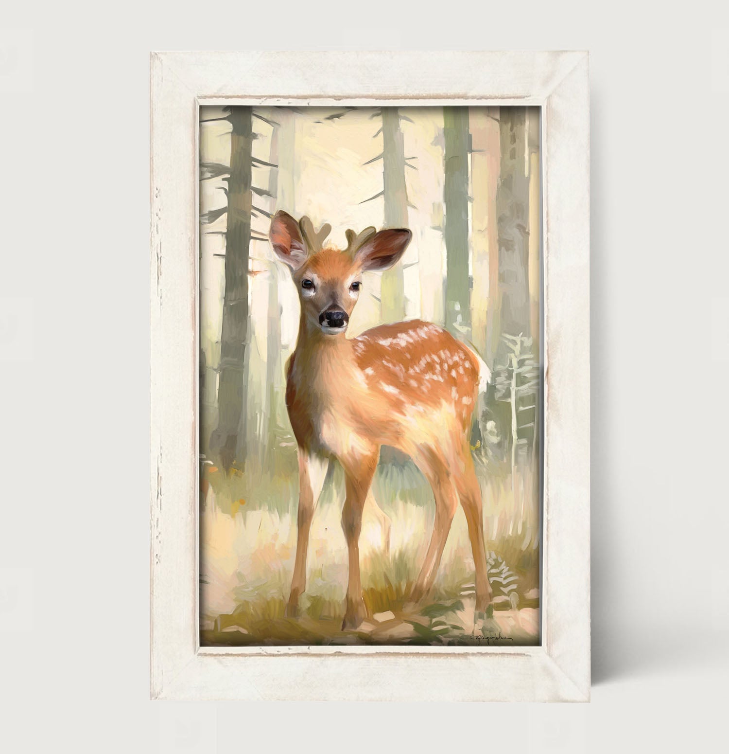 Forest Deer - Framed art