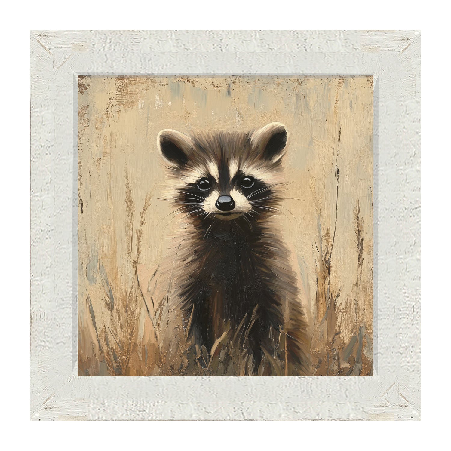 Baby Raccoon - Framed art