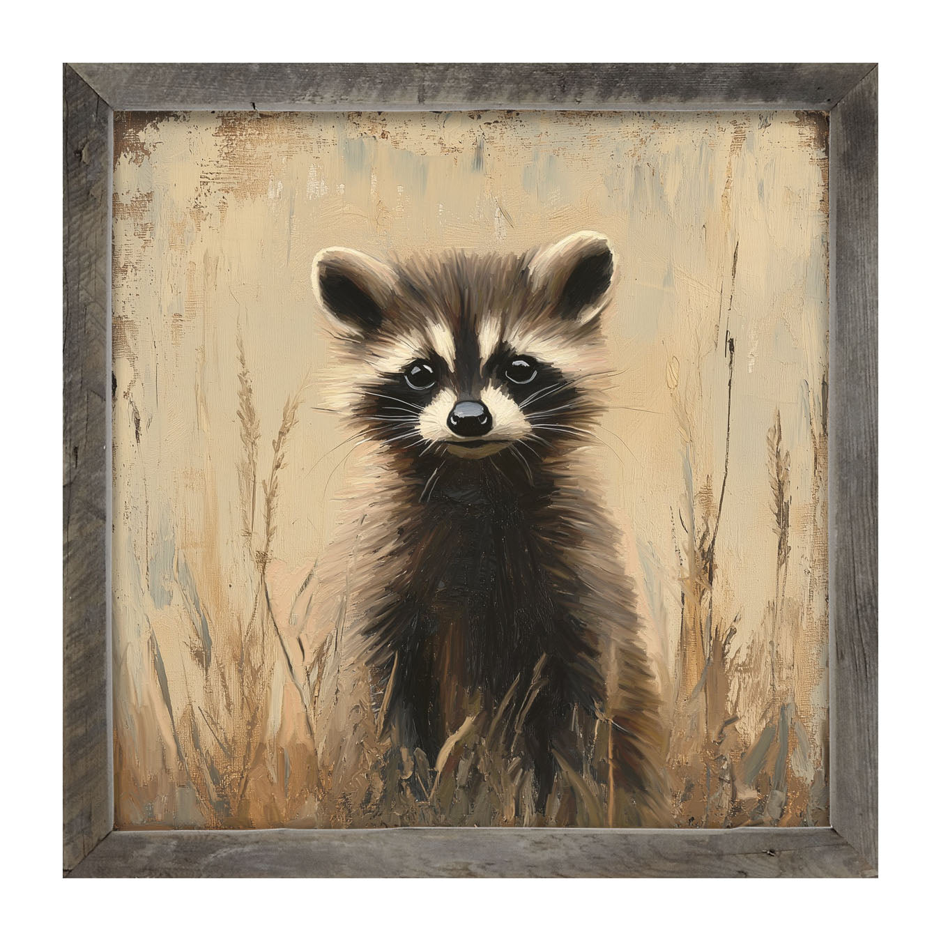 Baby Raccoon - Framed art