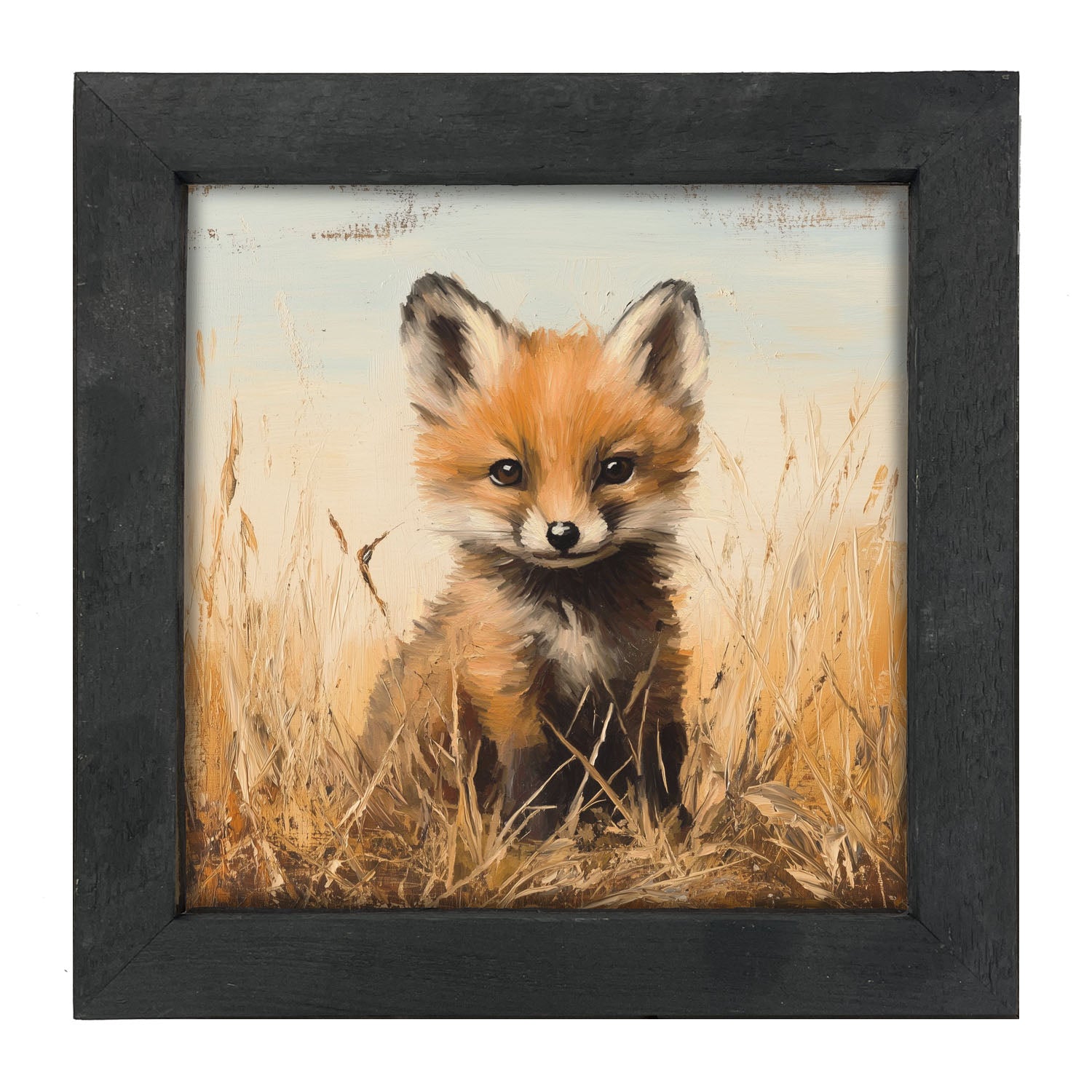 Baby Fox - Framed art