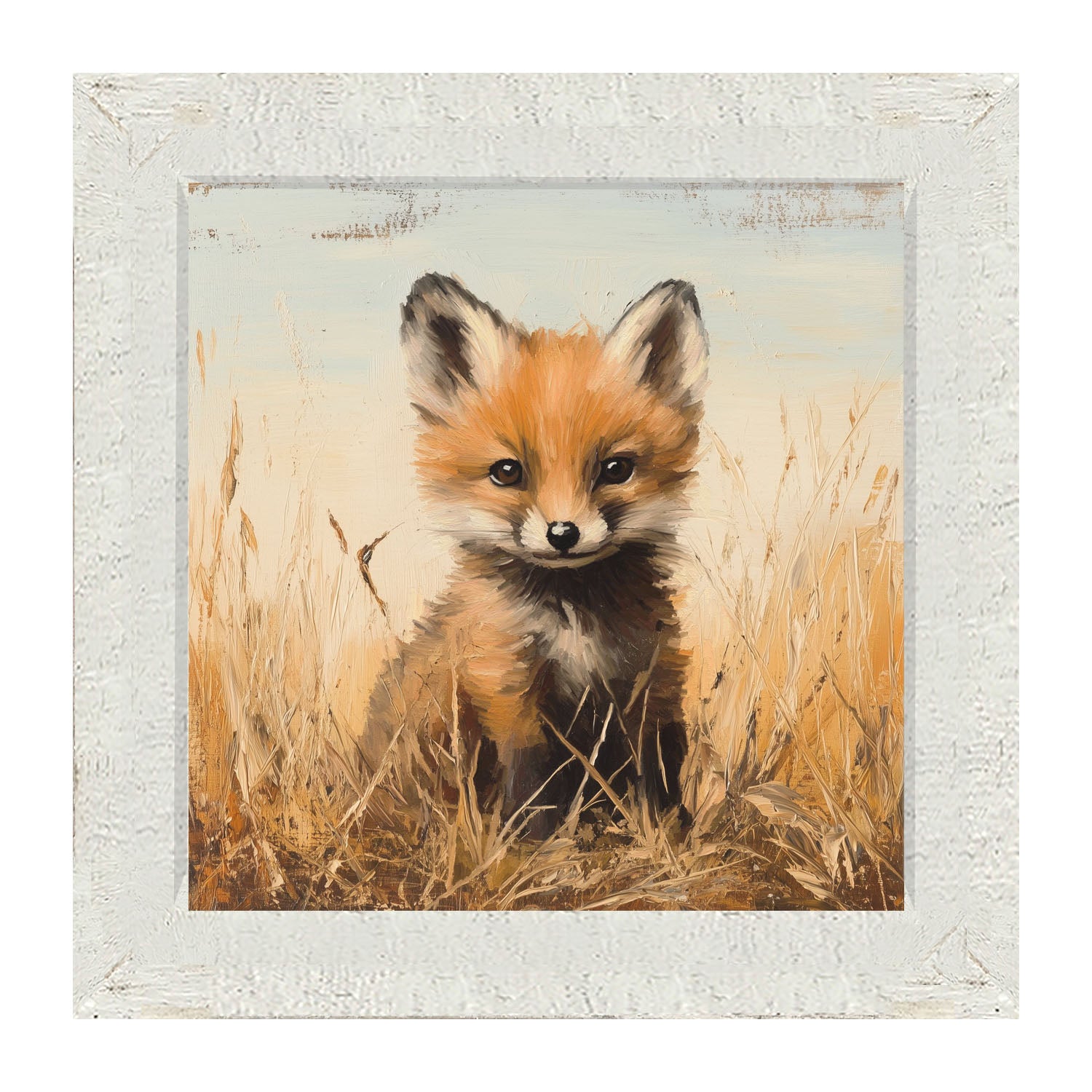 Baby Fox - Framed art