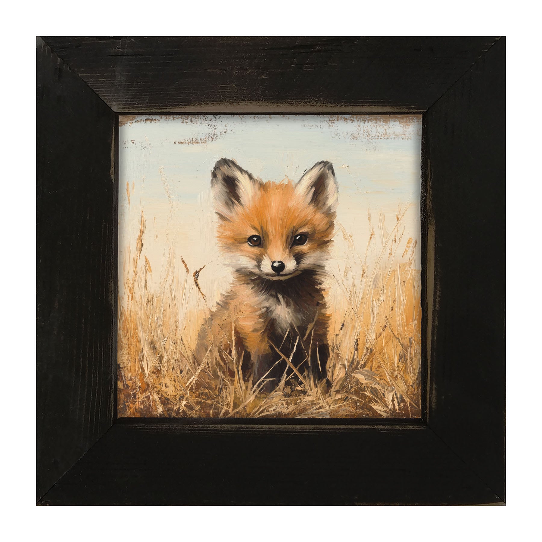 Baby Fox - Framed art