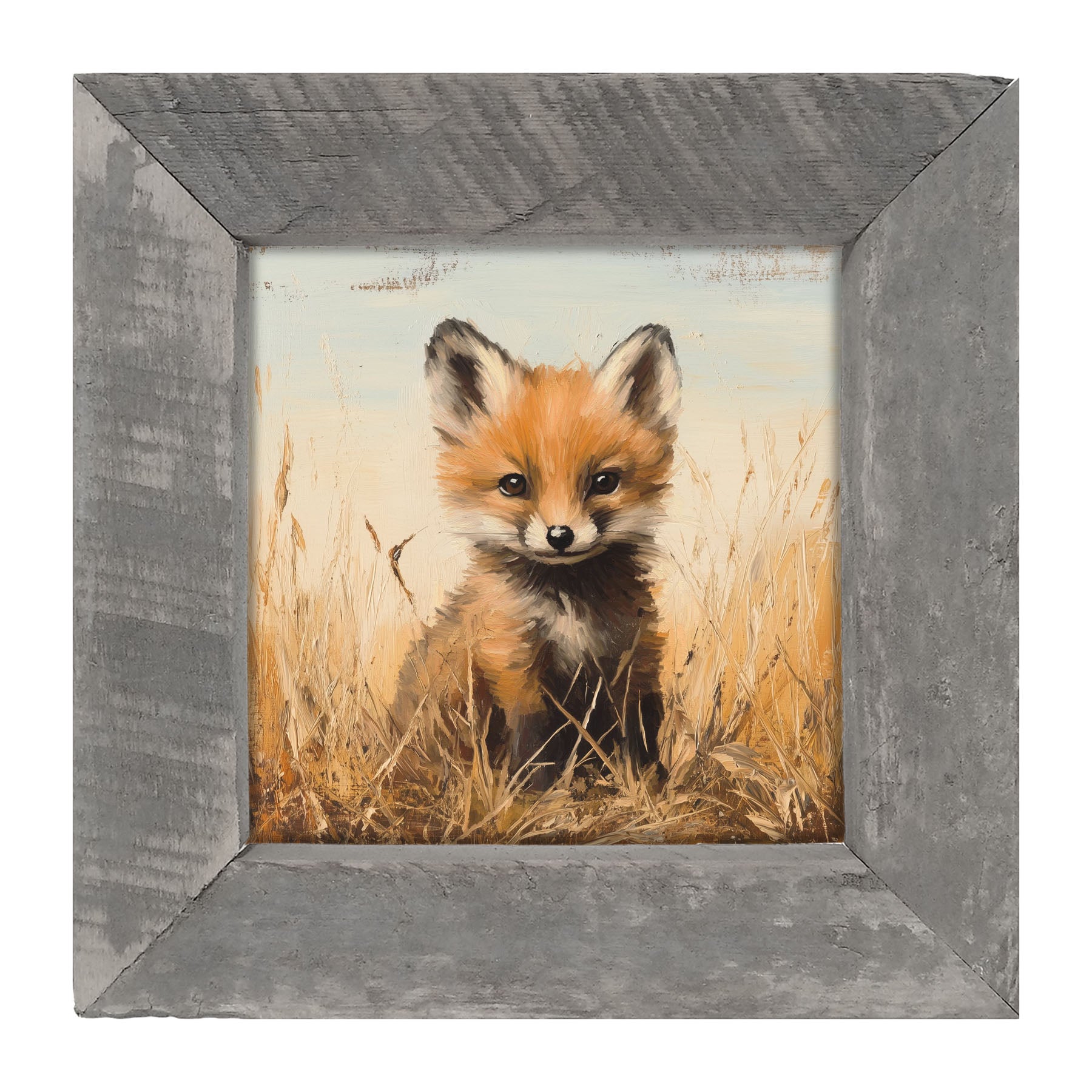 Baby Fox - Framed art