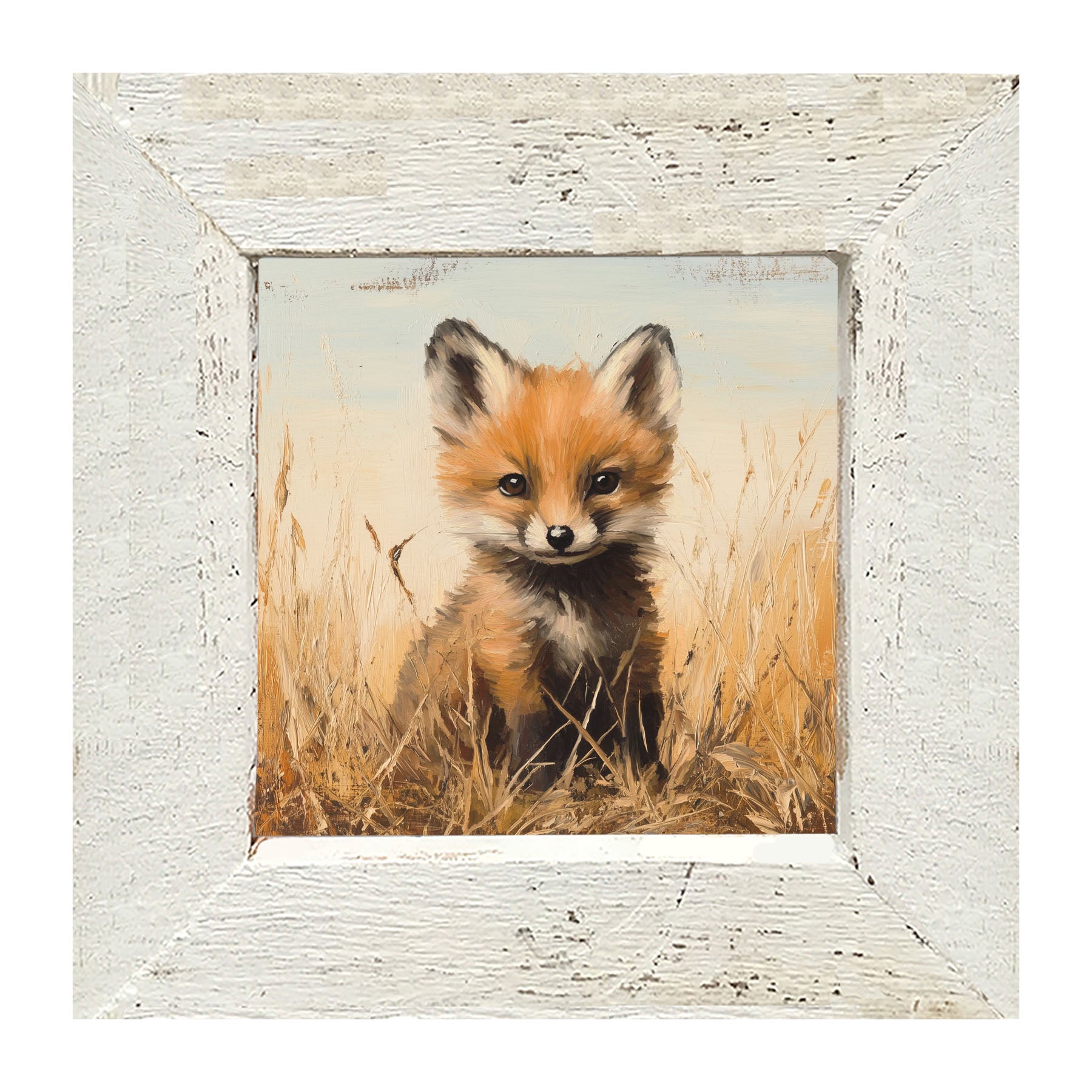 Baby Fox - Framed art
