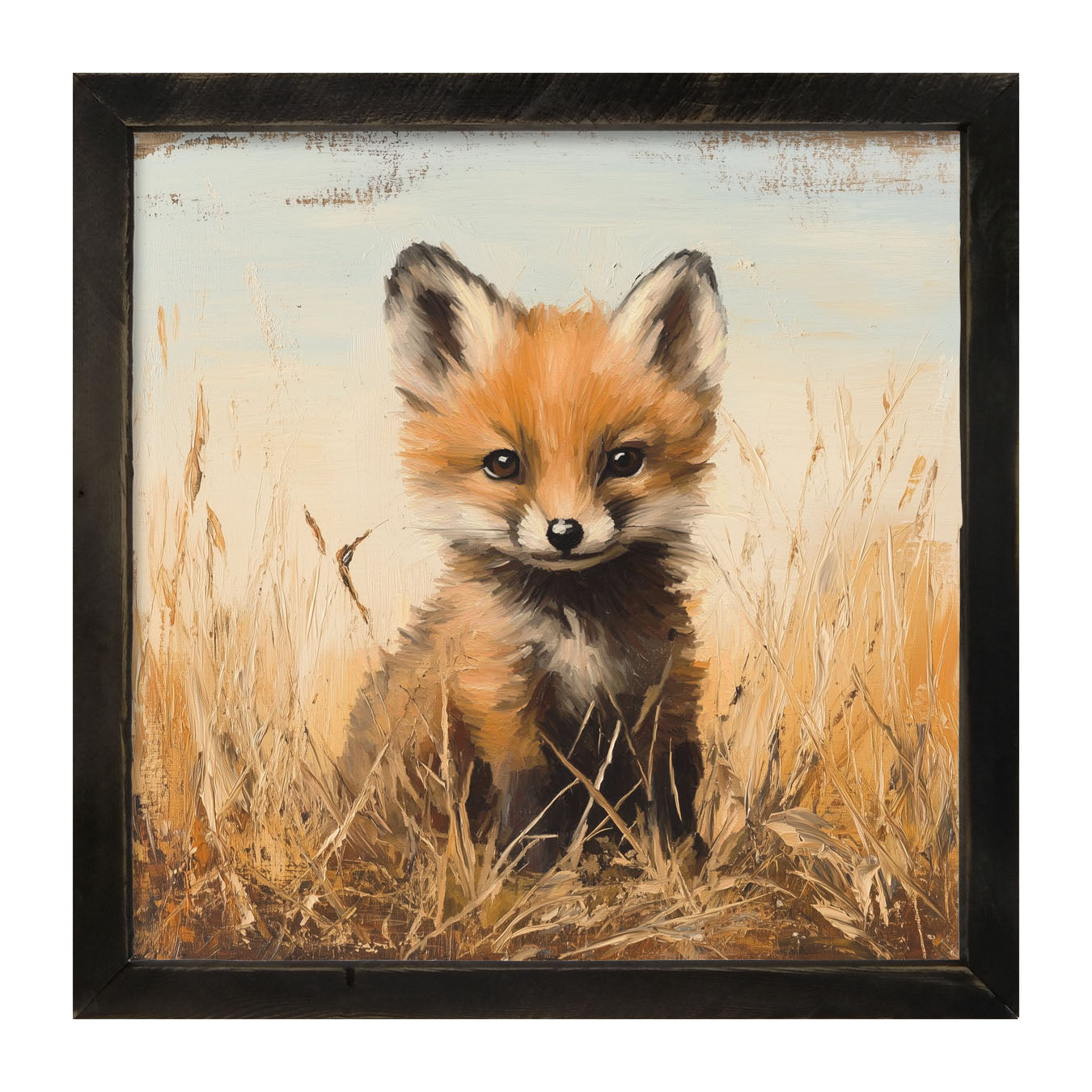 Baby Fox - Framed art
