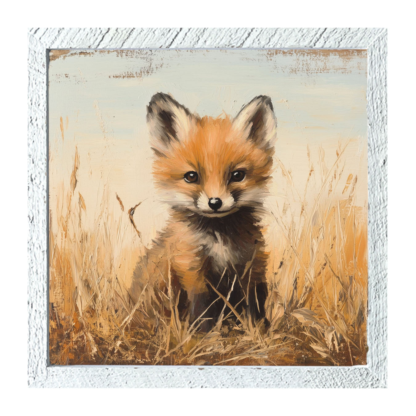 Baby Fox - Framed art