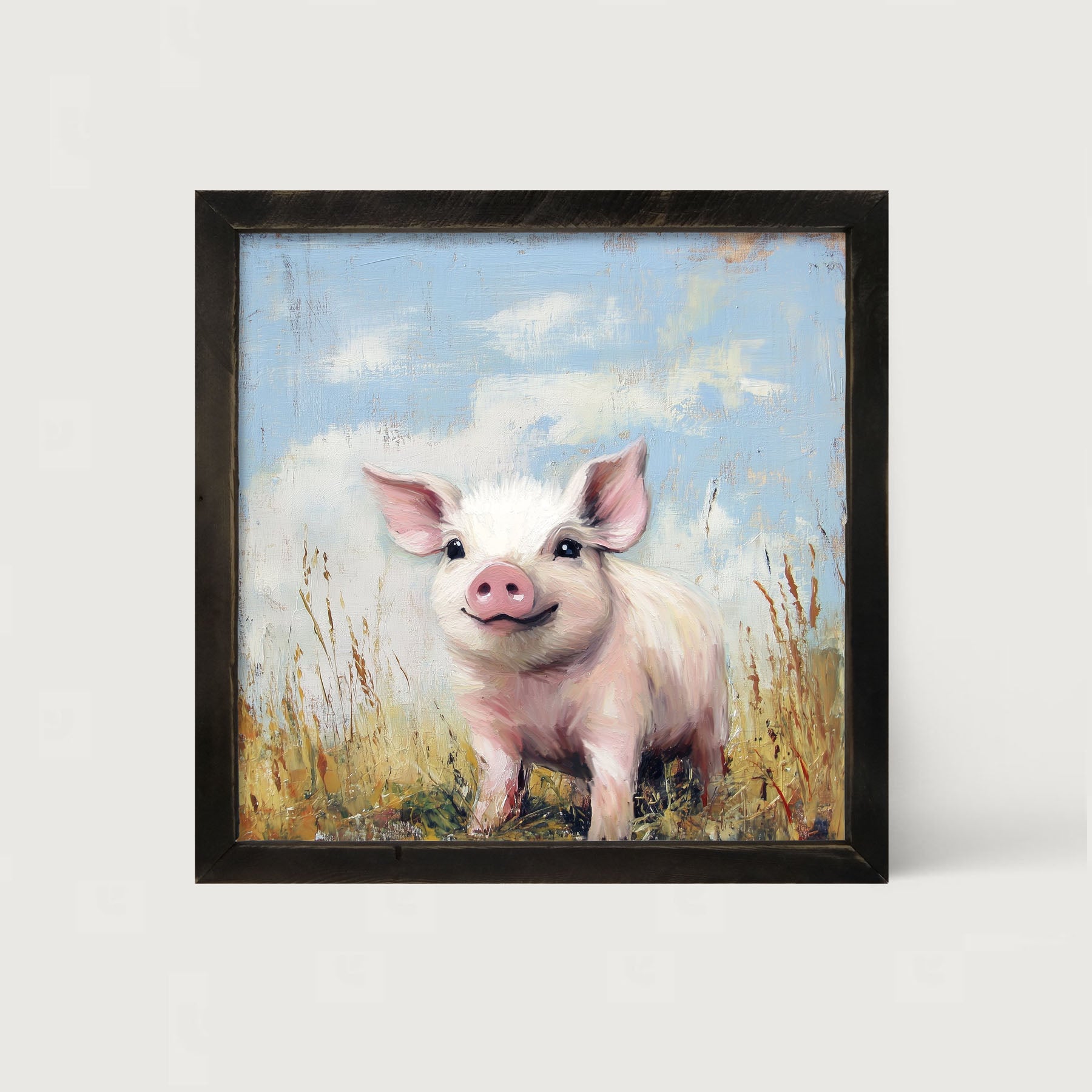 Baby Pig in a Meadow