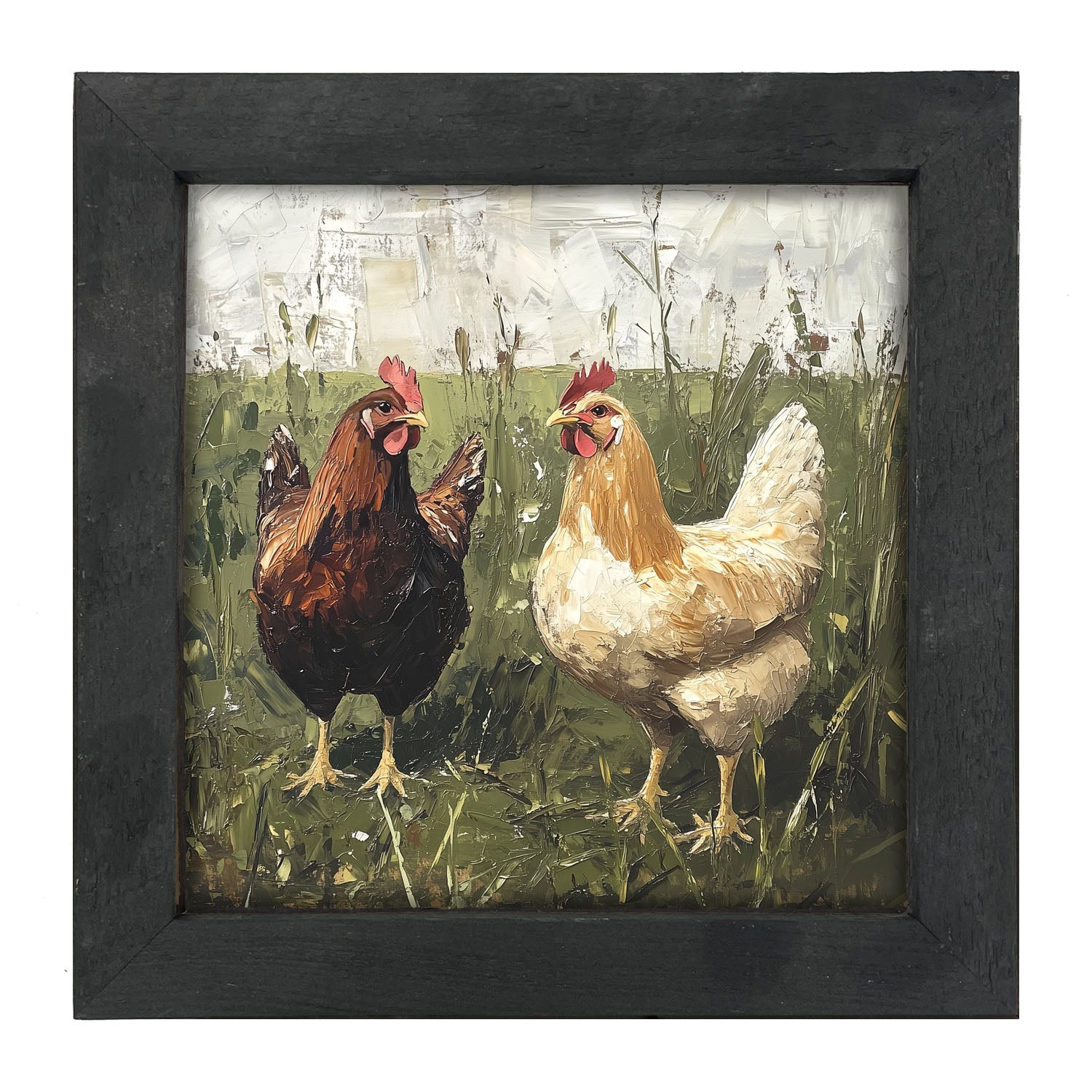 Chicken Friends - Framed art