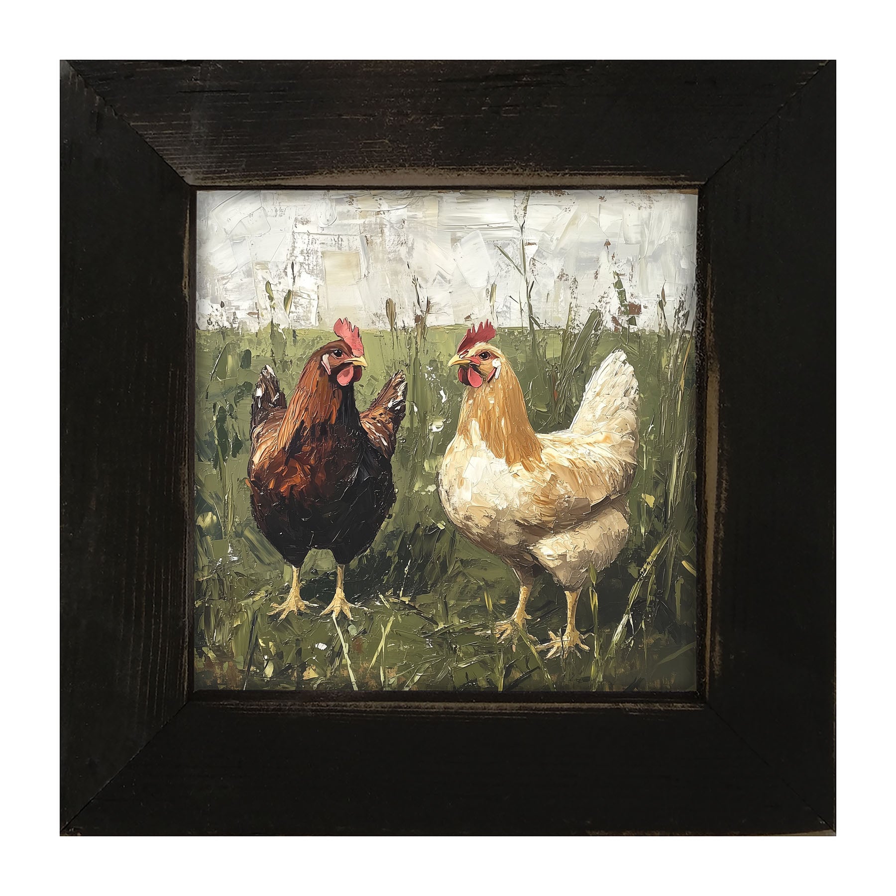 Chicken Friends - Framed art