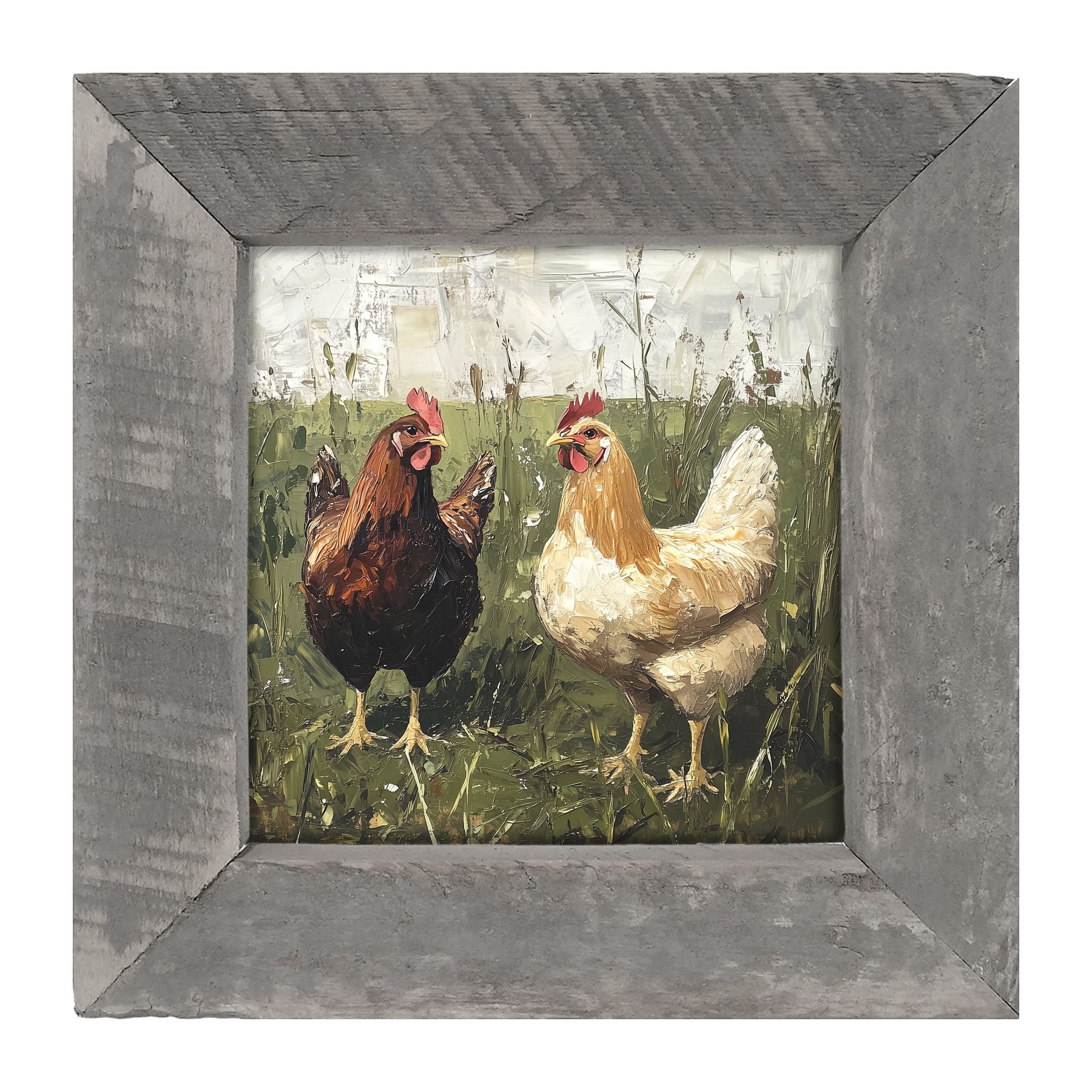 Chicken Friends - Framed art