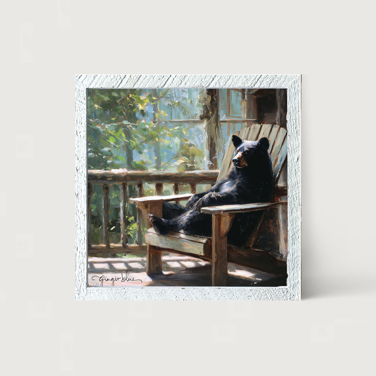 Bear Relaxing on Porch