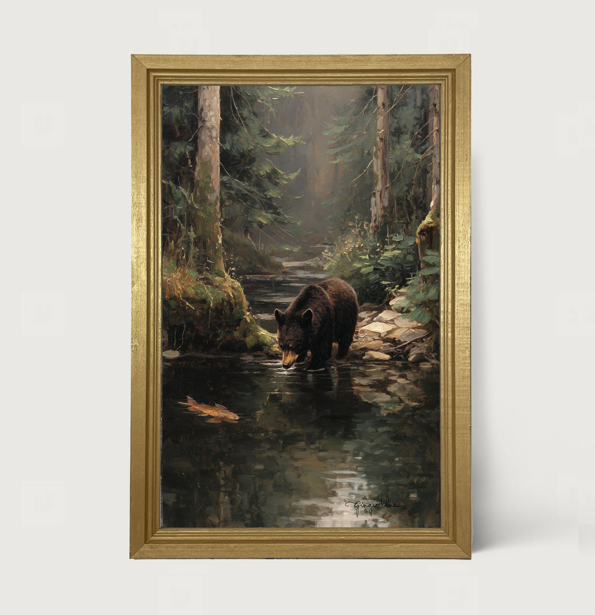 Bear Stopping for Water