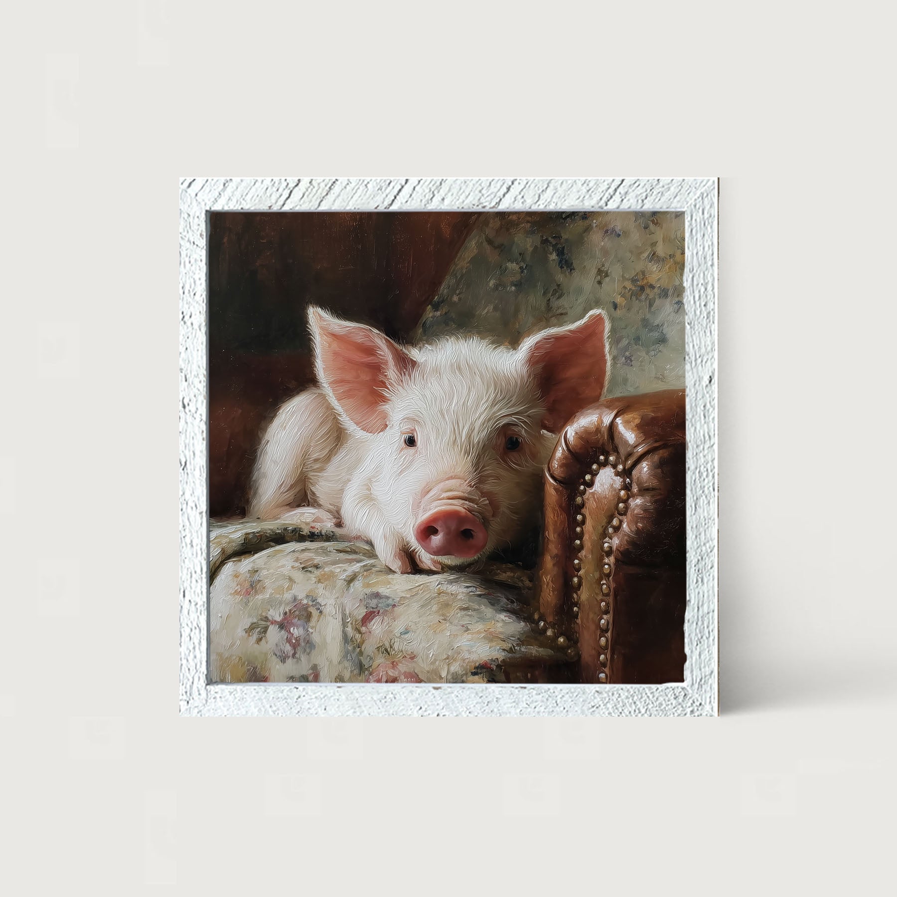 Armchair with Pig