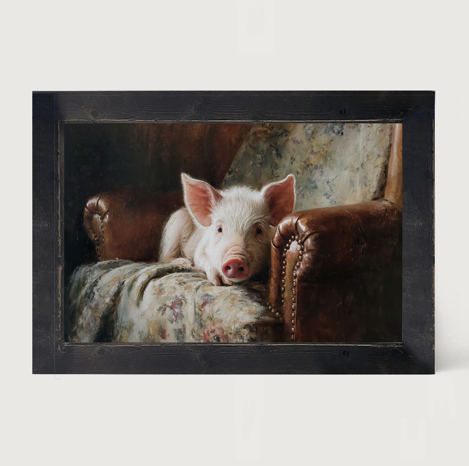 Armchair with Pig