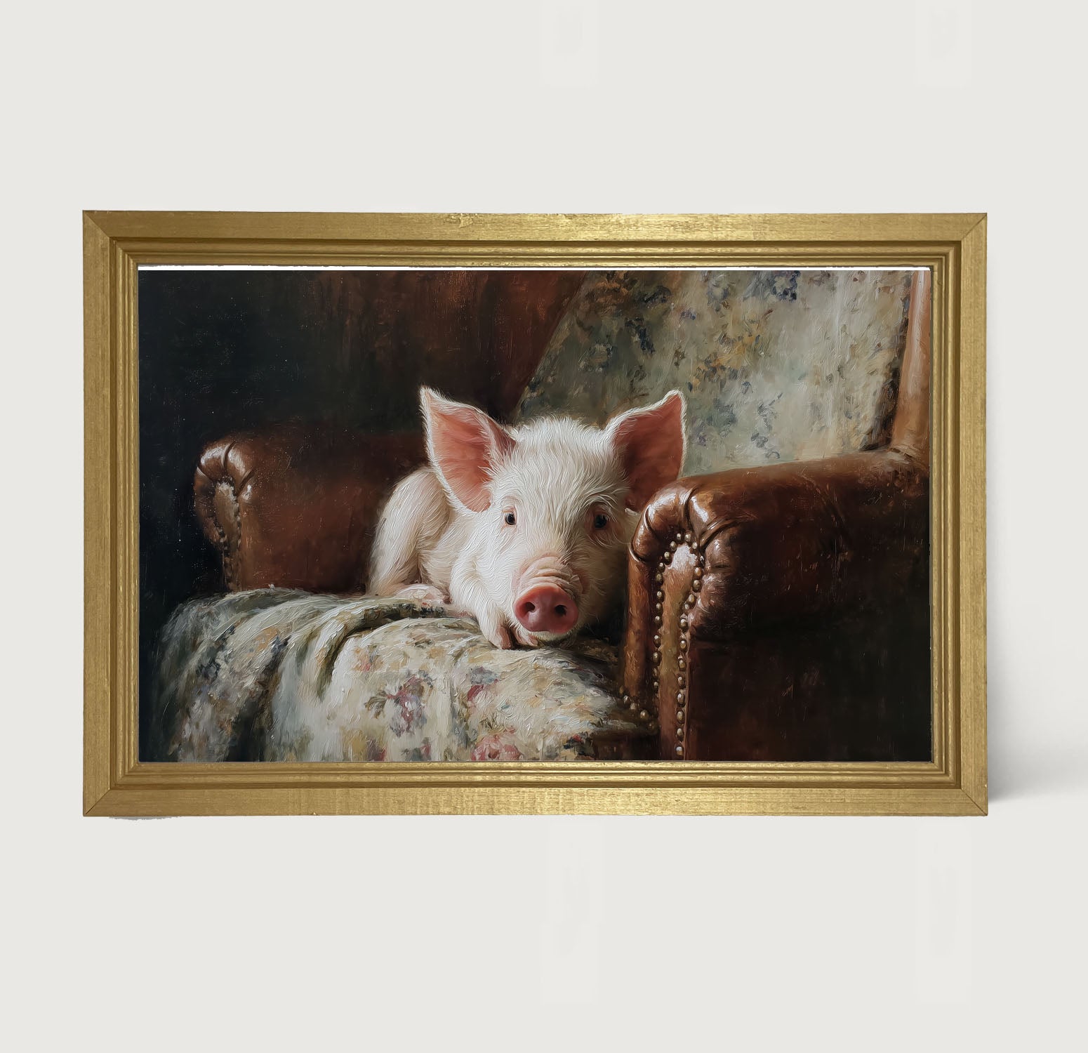 Armchair with Pig