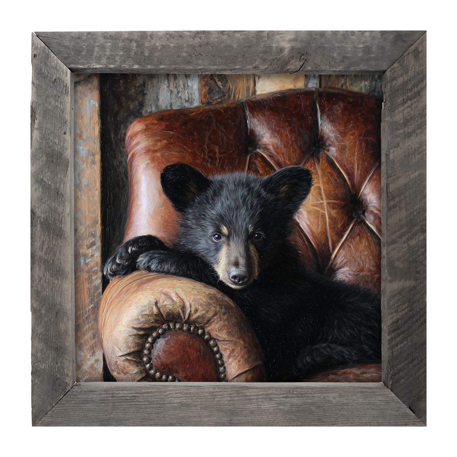 Armchair with Bear - Framed Art