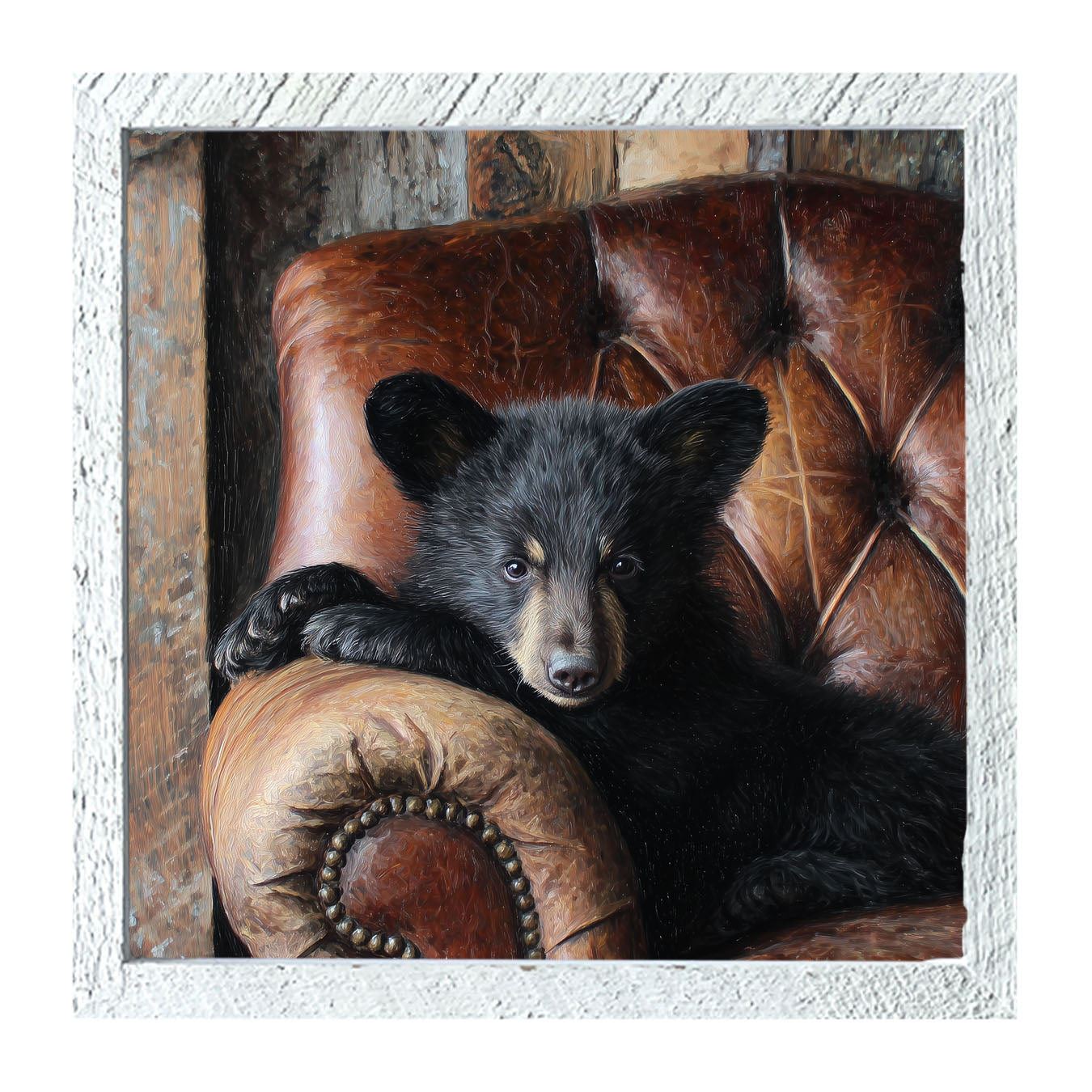 Armchair with Bear - Framed Art