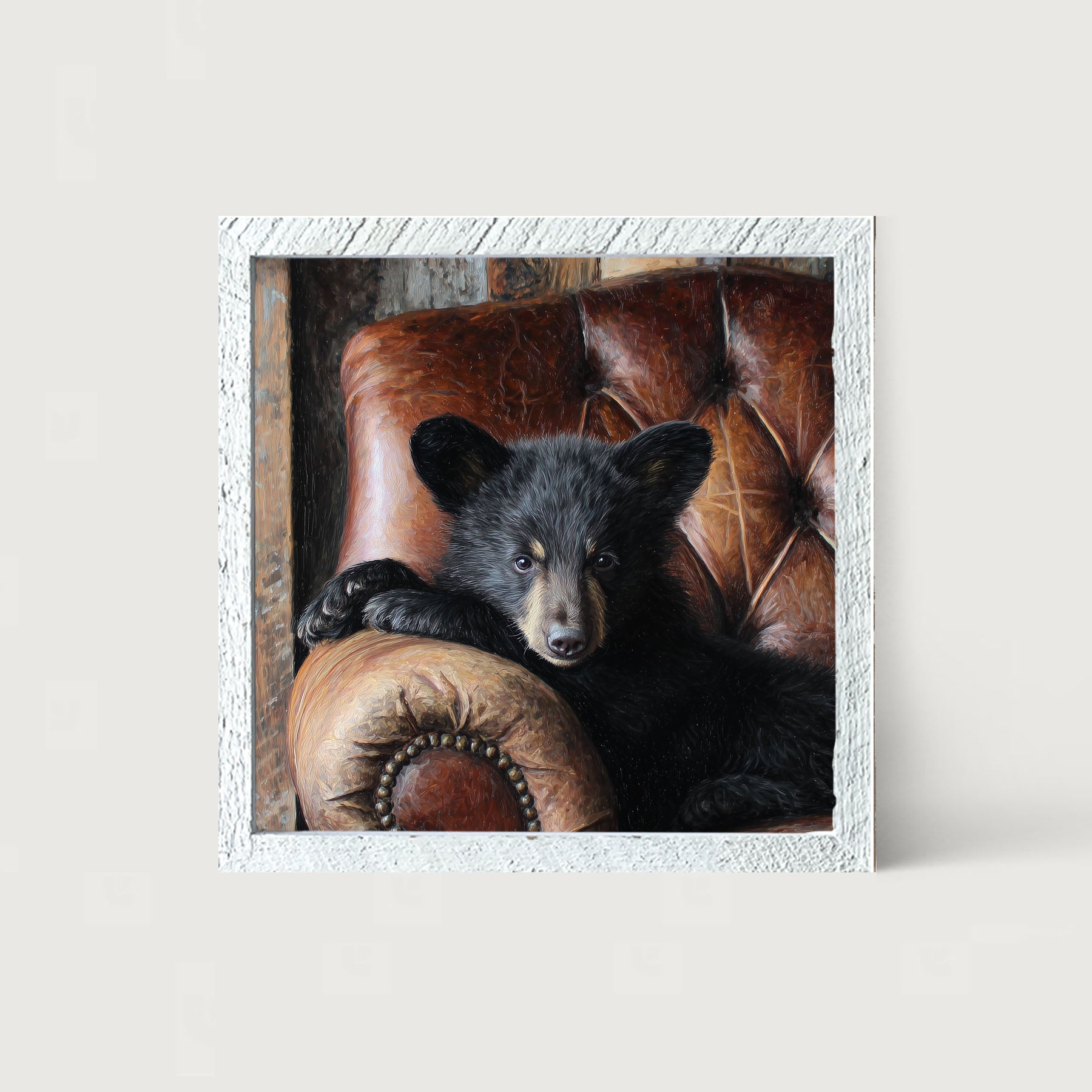 Armchair with Bear - Framed Art