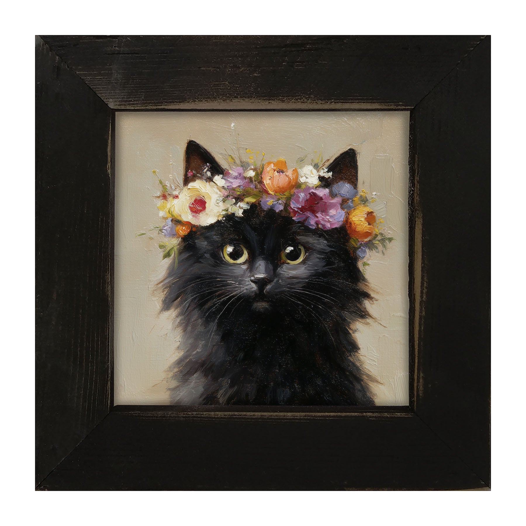 Spring Season Cat - Framed Art