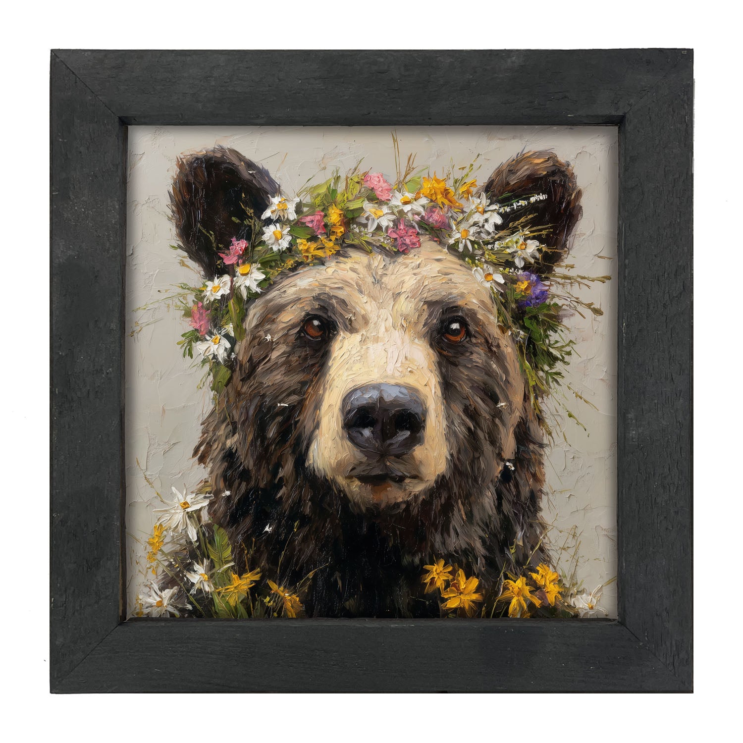 Spring Season Bear - Framed Art