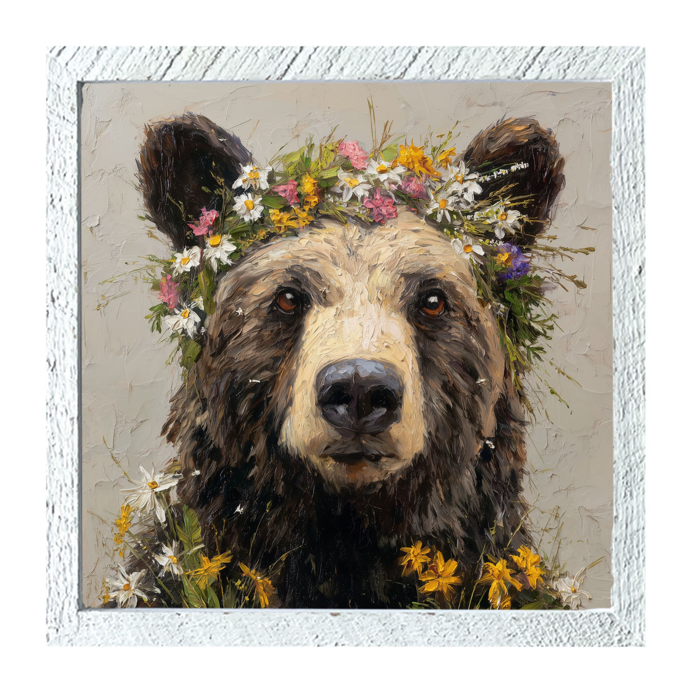 Spring Season Bear - Framed Art