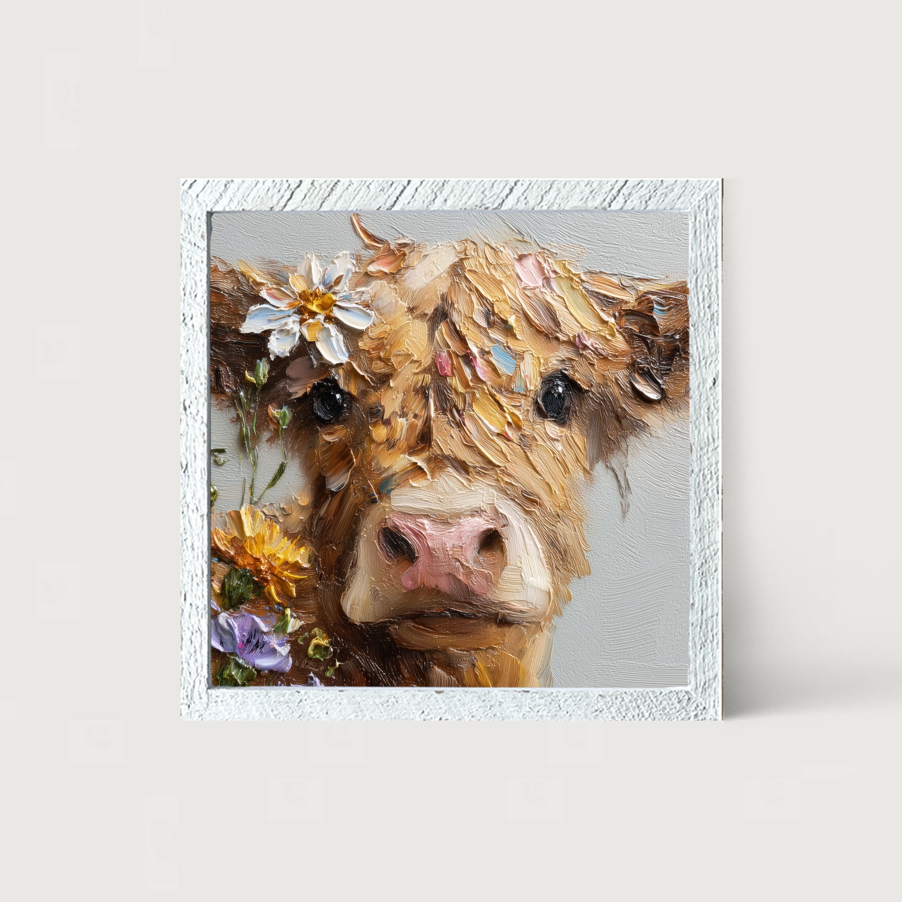 Spring Season Brown Cow