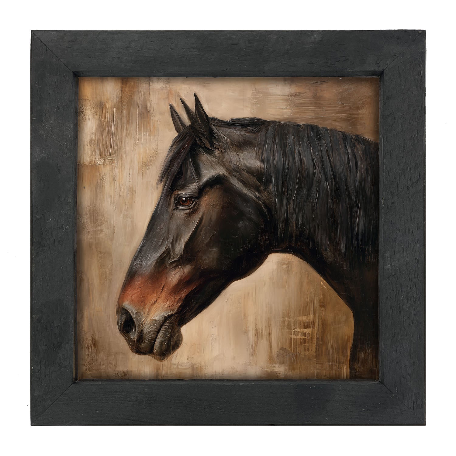 Peaceful Horse - Framed Art