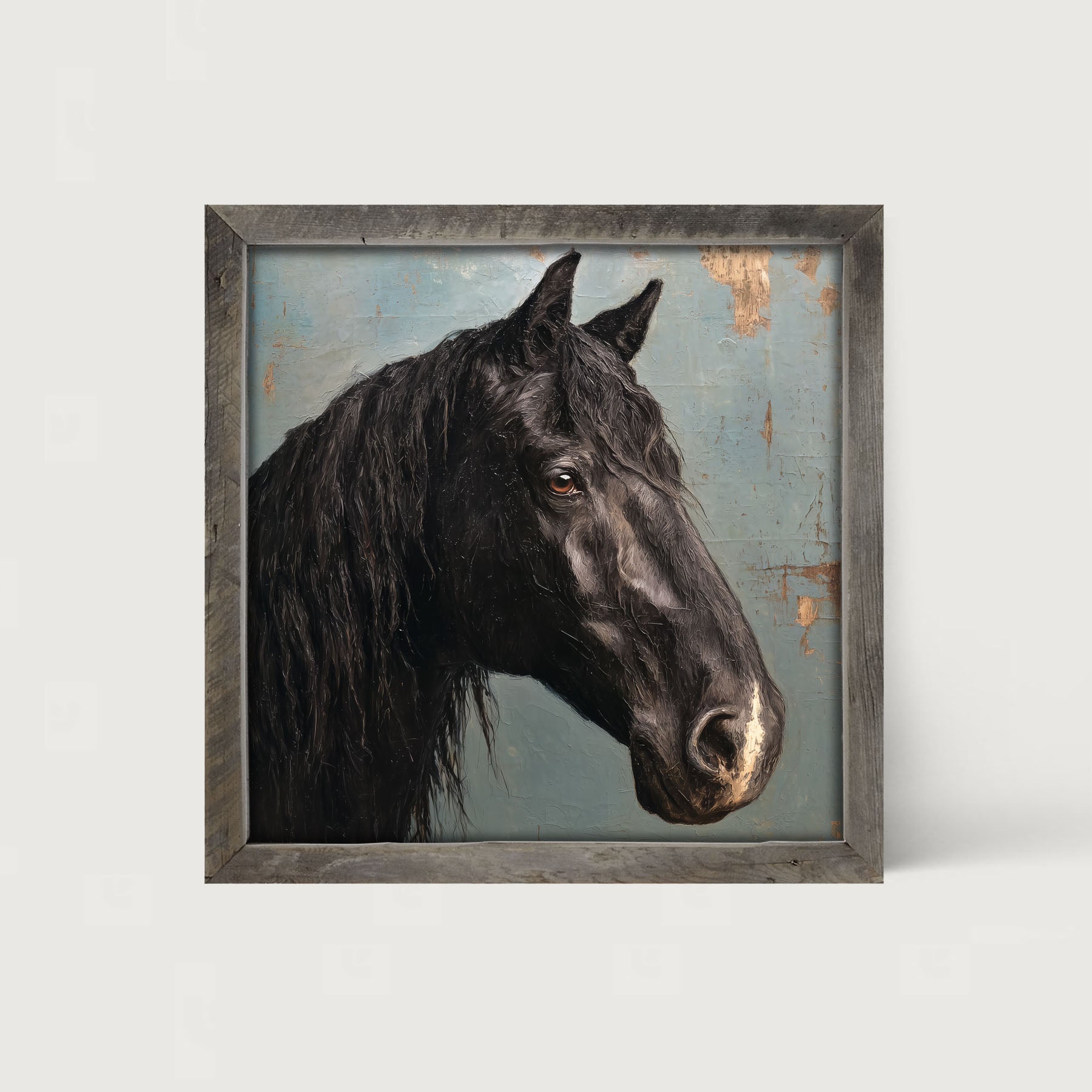 Portrait of a Black Horse