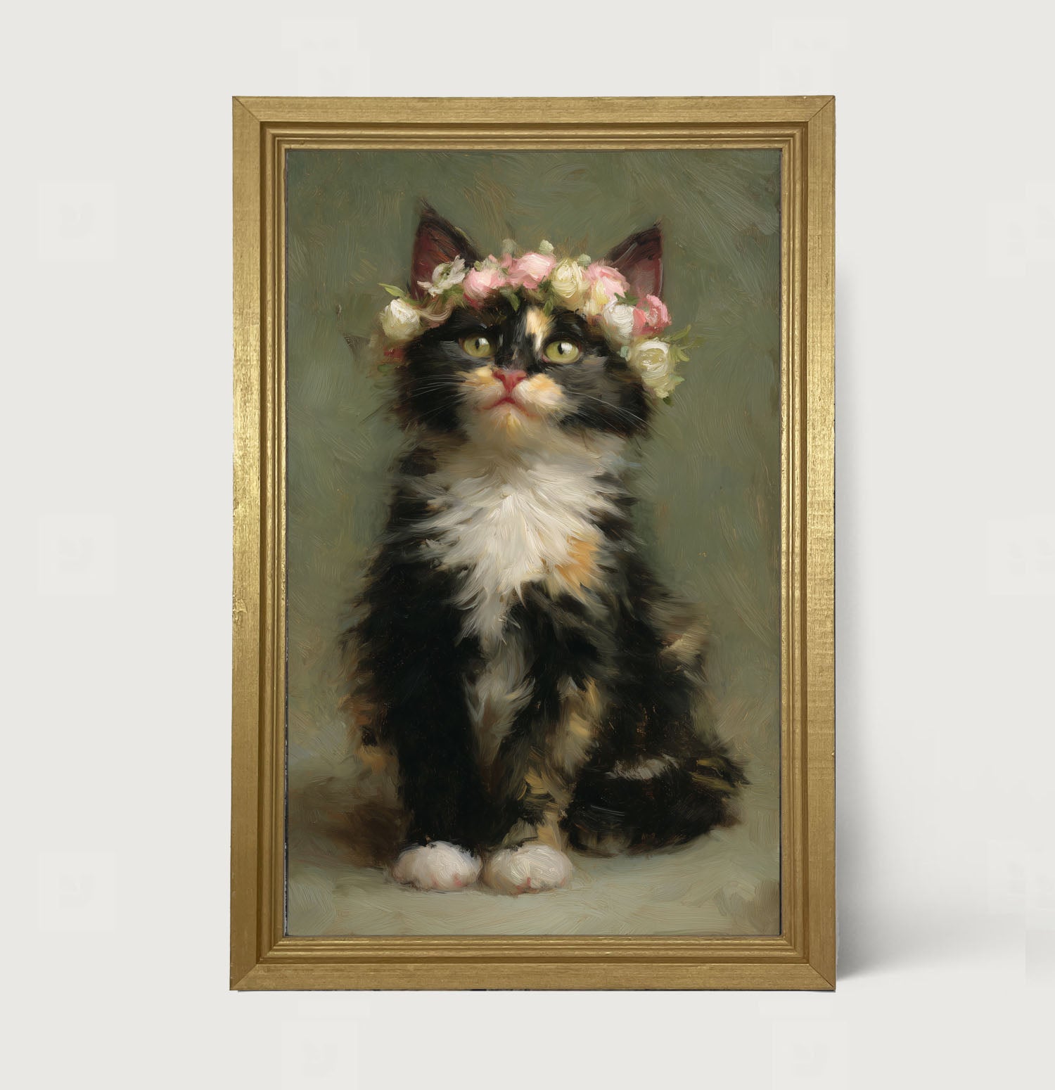 Spring Season Calico Cat