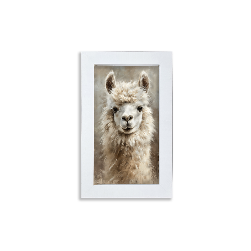Farm Life Portrait - Alpaca - Framed Art