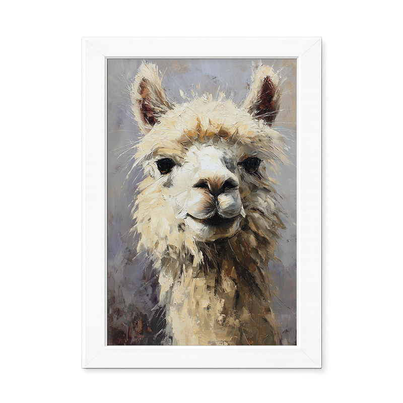 Farm Life Portrait - Rustic Alpaca