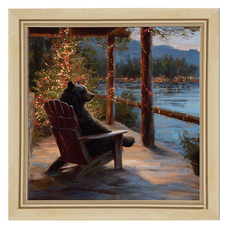 Adirondack Bear at Christmas Time