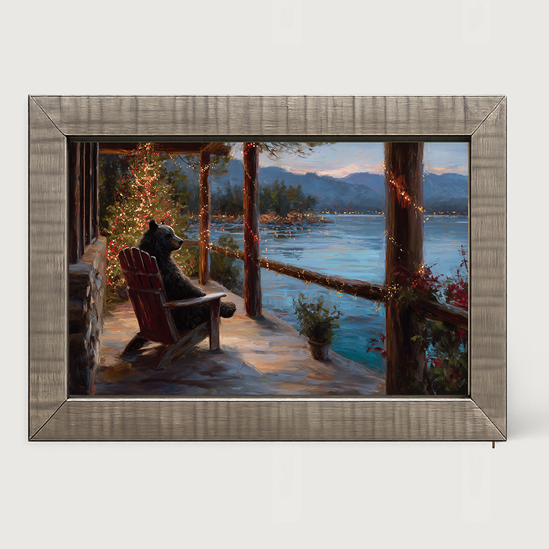 Adirondack Bear at Christmas Time