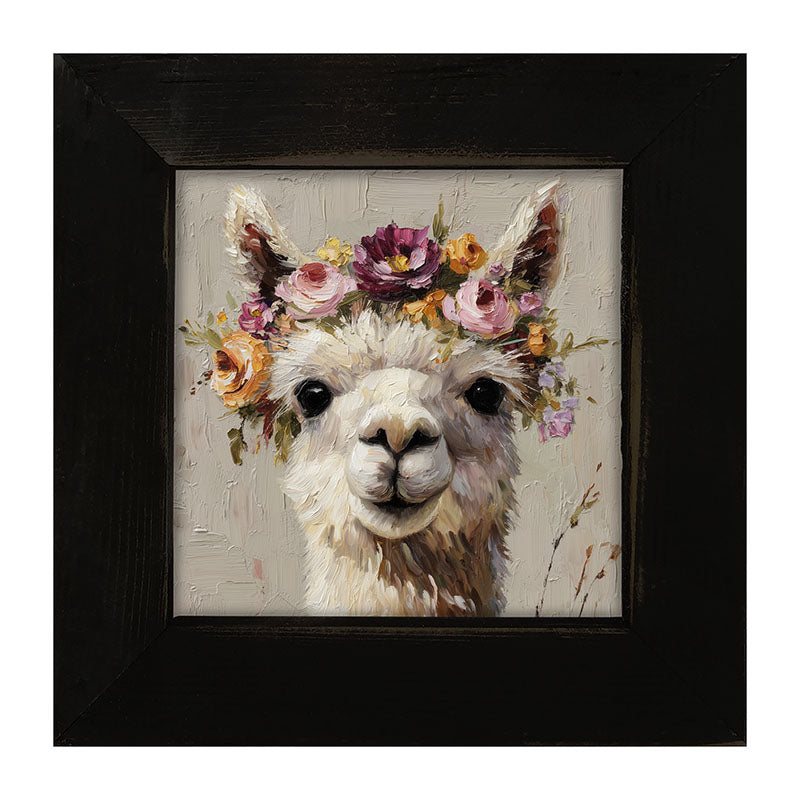 Spring Season Alpaca - Framed Art