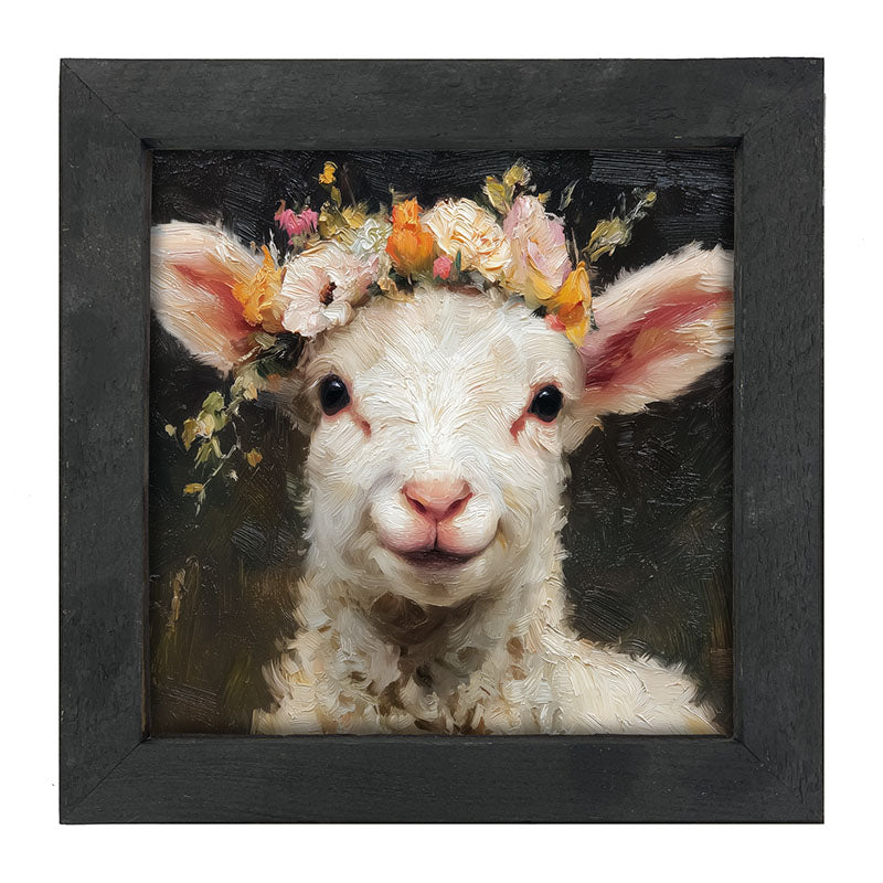 Spring Season Lamb - Framed Art