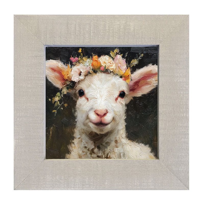 Spring Season Lamb - Framed Art
