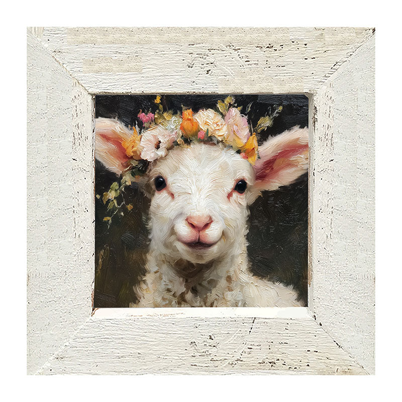 Spring Season Lamb - Framed Art