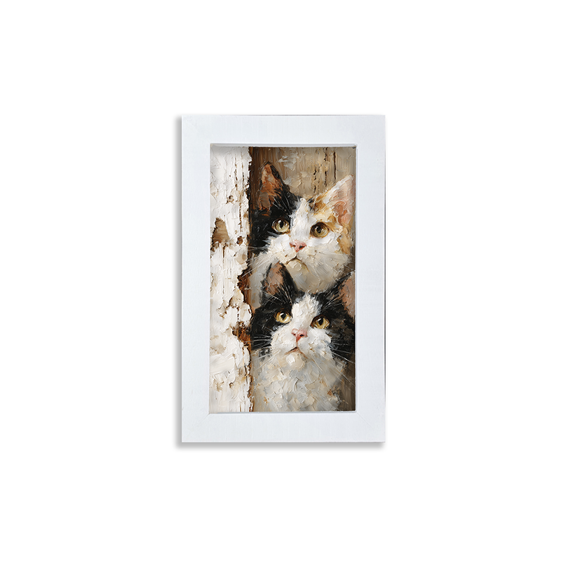 Animal Buddies - Curious Kittens - Framed Art
