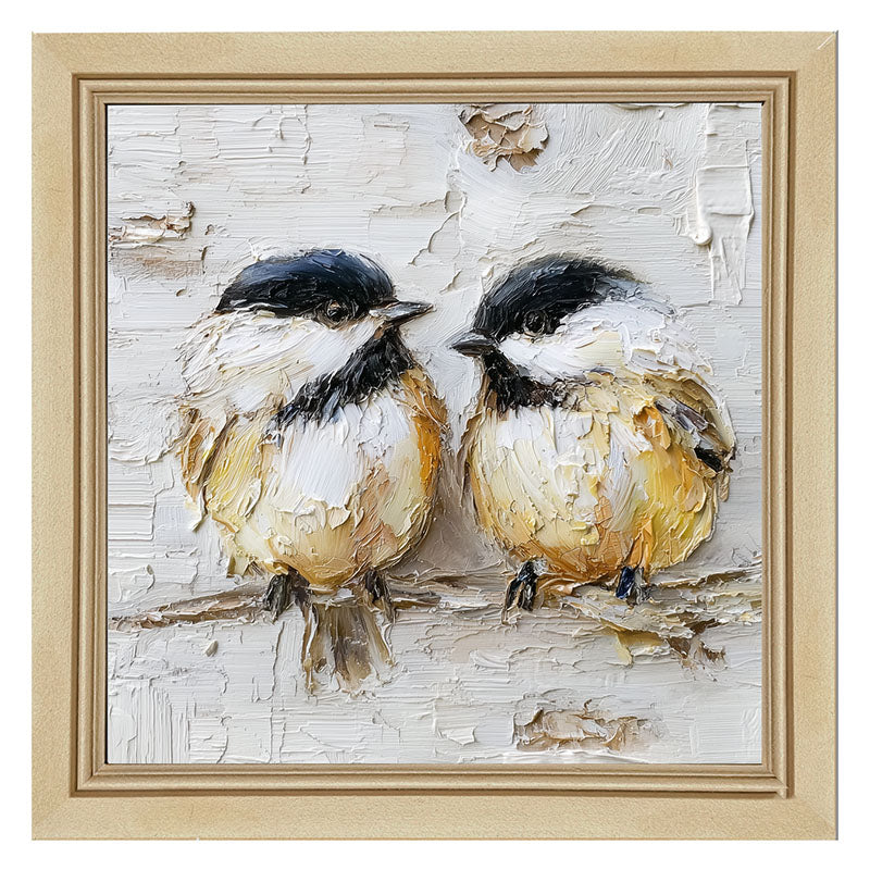 Animal Buddies - Posing Chickadees
