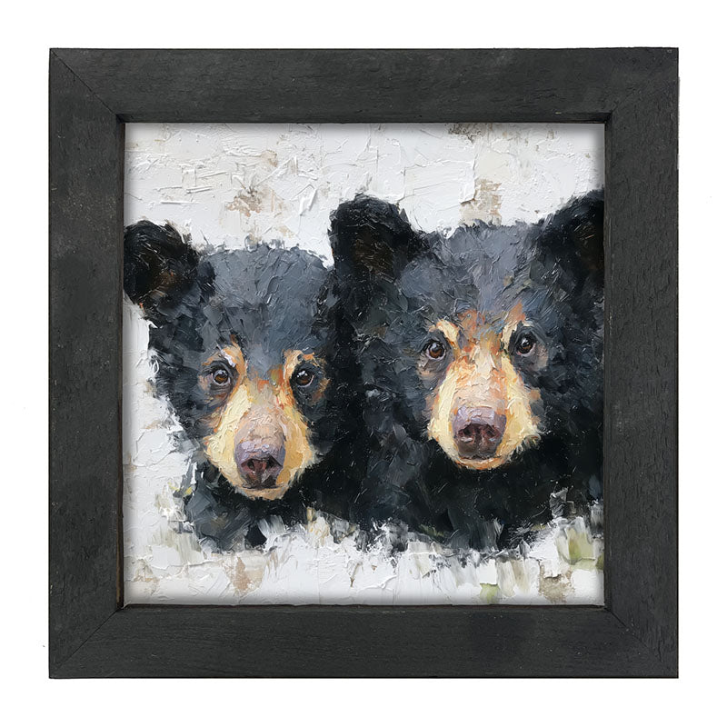 Animal Buddies - Posing Bears - Framed Art