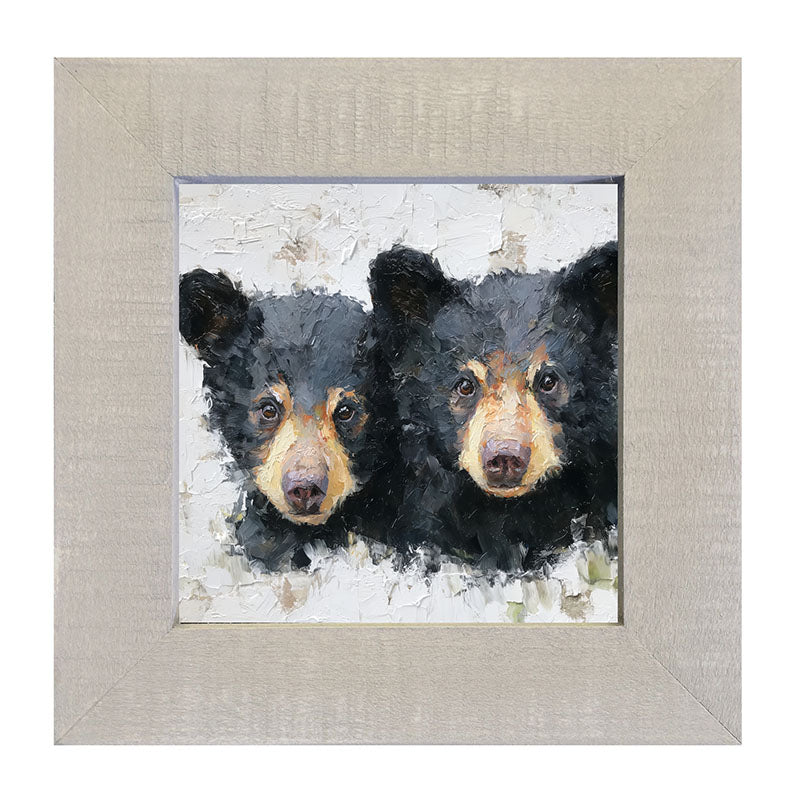 Animal Buddies - Posing Bears - Framed Art