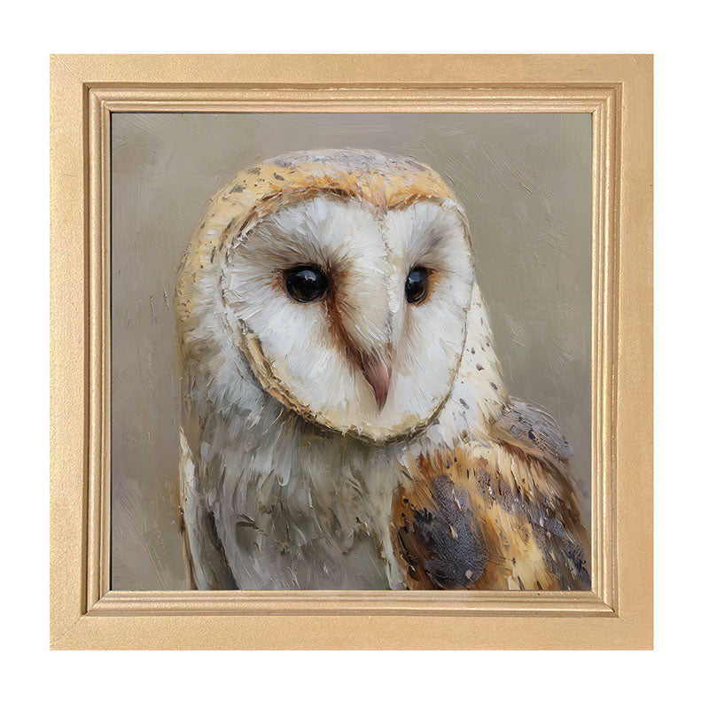 Barn Owl Close-up - Framed Art