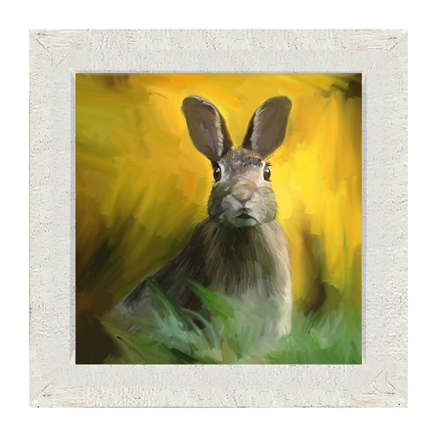 Bunny in The Meadow - Framed art