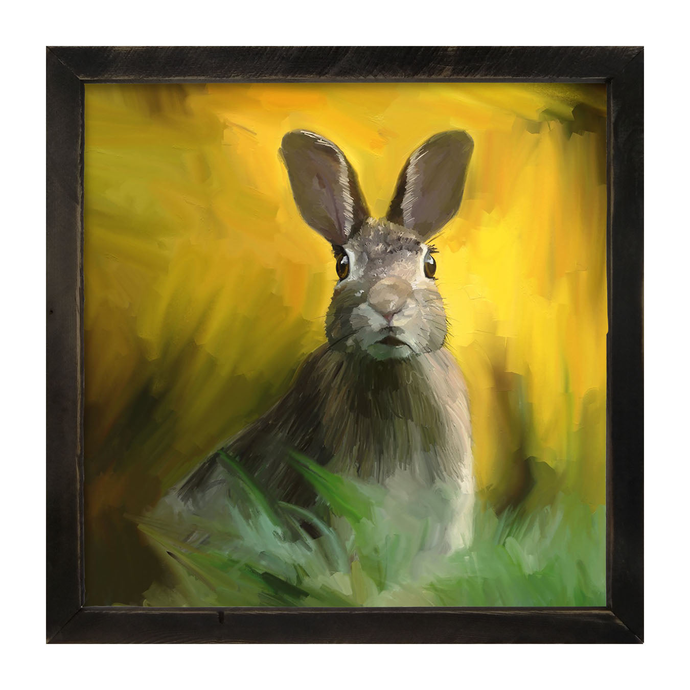 Bunny in The Meadow - Framed art