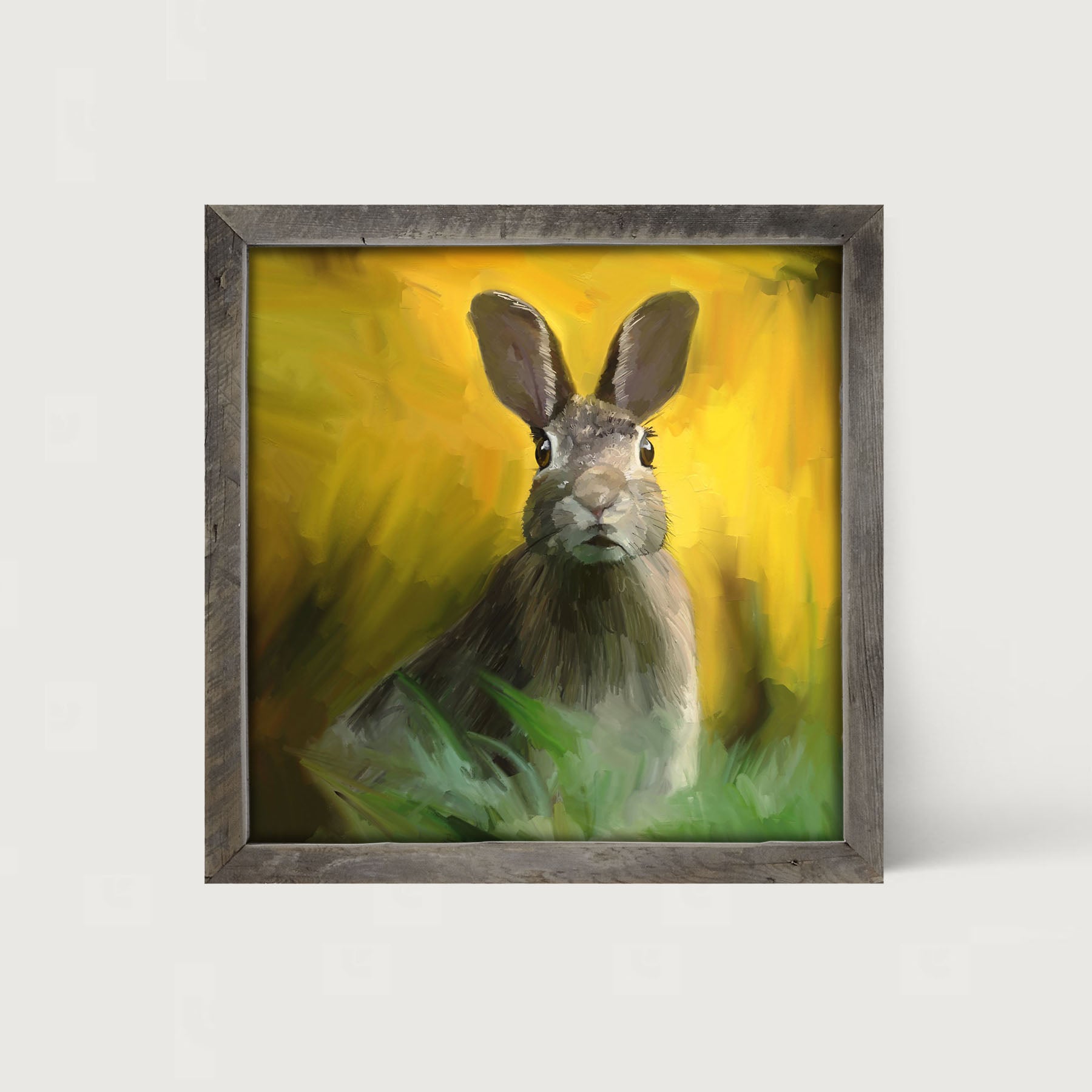 Bunny in The Meadow - Framed art
