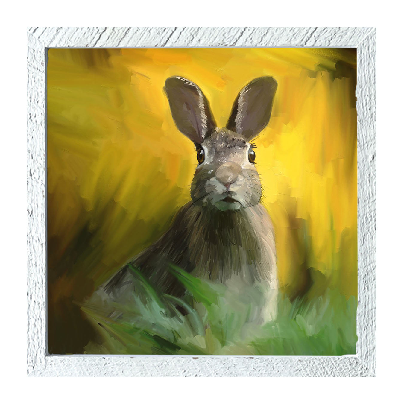 Bunny in The Meadow - Framed art