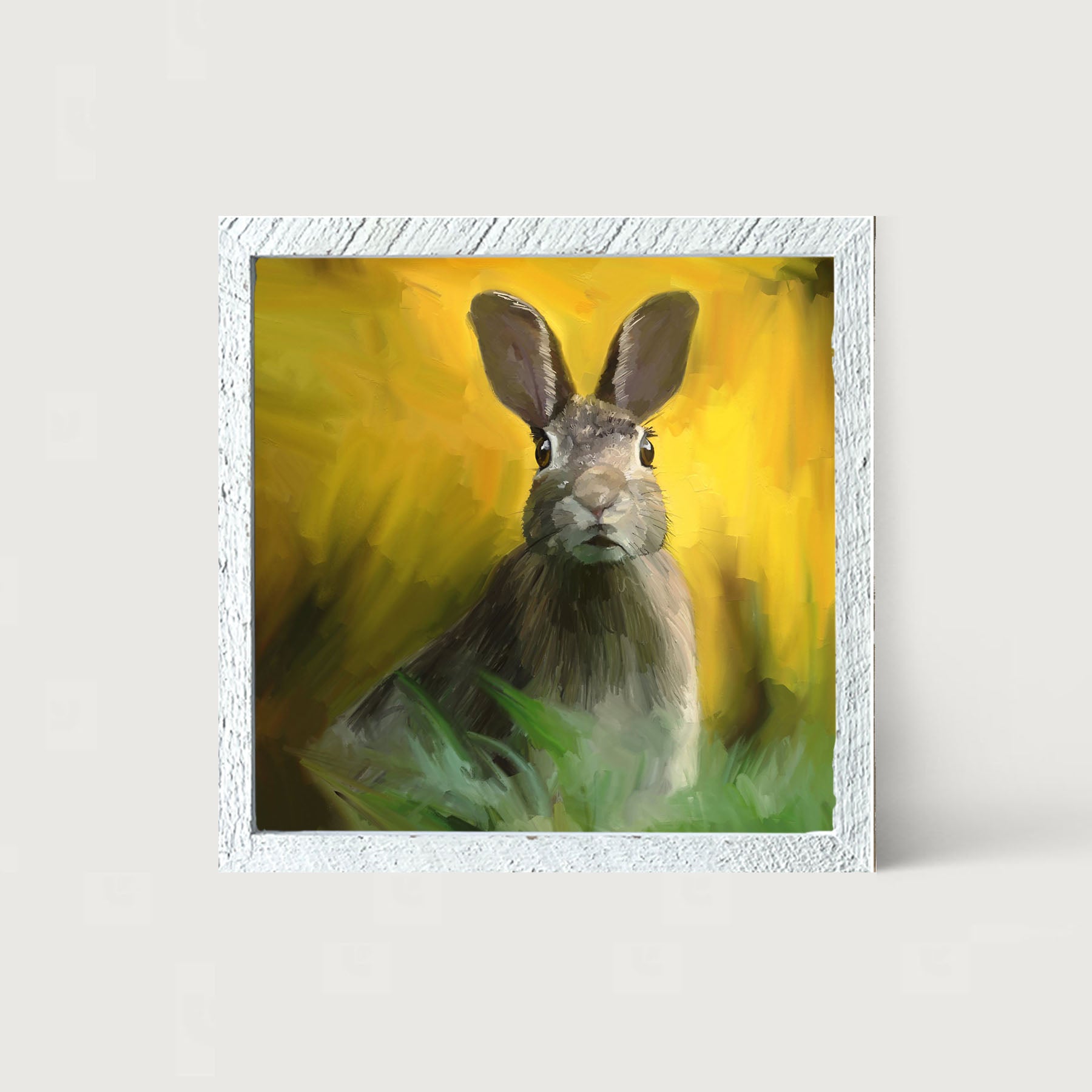 Bunny in The Meadow - Framed art