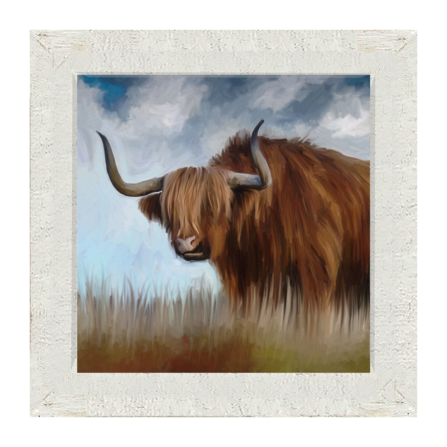 Highland Bull - Framed art