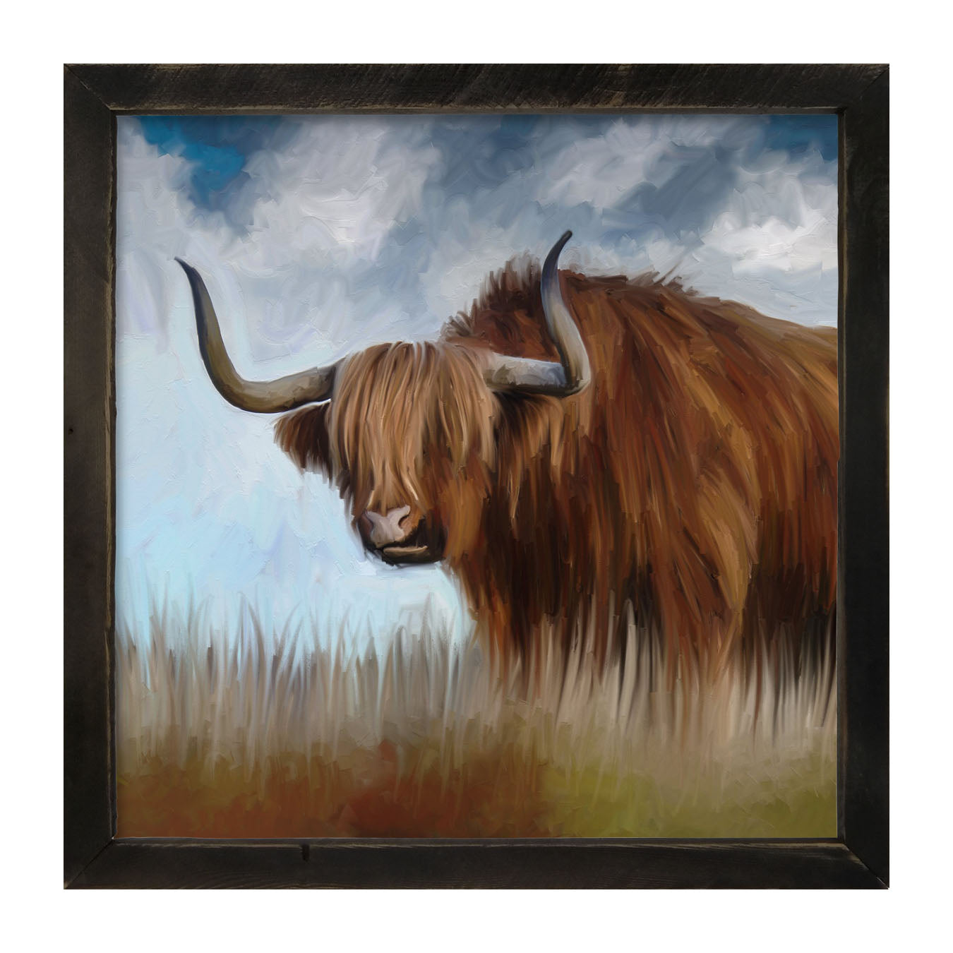 Highland Bull - Framed art