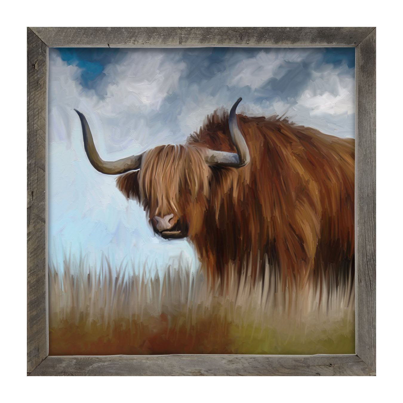 Highland Bull - Framed art